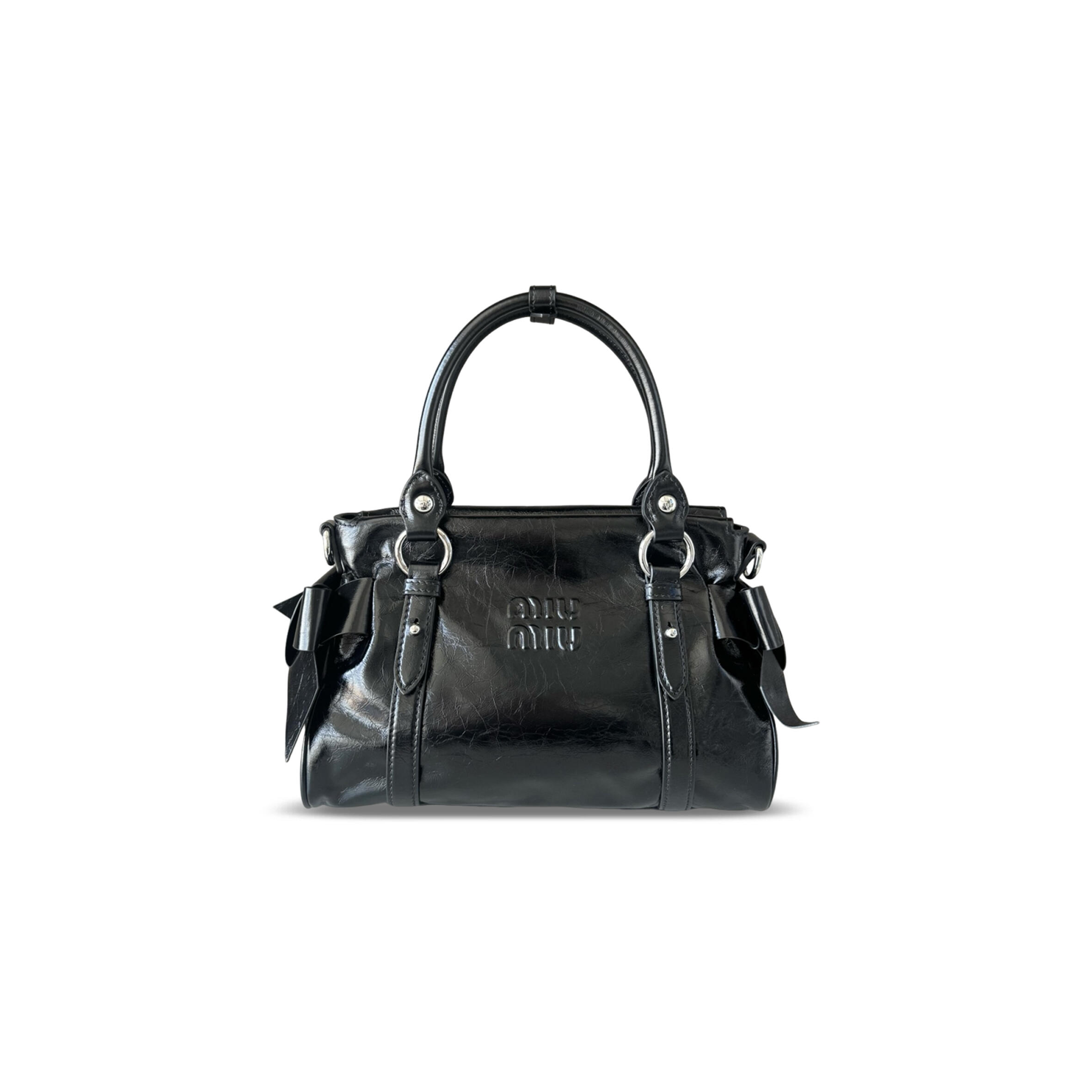 MIU MIU HAND MOTORCYCLE BAG 5BA327 (28*22*15cm)